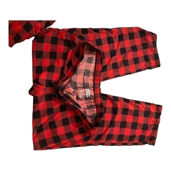Cuddlduds JAMMIES FOR YOUR FAMILIES RED/BLACK CHECKED PJ SET SIZE XXL - Picture 3 of 4